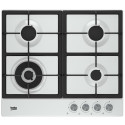 Варильна поверхня Beko газова, 60см, чавун, білий