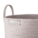 Кошик ARDESTO Minimalism 23х23х19см, паперовий шпагат, рогожка, сірий