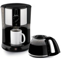 Кавоварка Tefal крапельна Subito Mug 1.25л, мелена, чорно-сріблястий