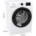 Пральна машина Gorenje фронтальна, 8кг, 1400, A+++, 55см, дисплей, інвертор, пара, Wi-Fi, білий
