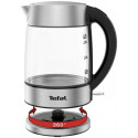 Електрочайник Tefal Glass Kettle 1.7л, скло, з підсвіткою, сріблясто-чорний