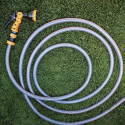 Зрошувач ручний SEQUOIA SWSKIT3 пістолетний пластик цинк 8 режимів регулювання напору води коннектор 2шт штуцер 0.3кг