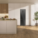 Холодильник з нижн. мороз. камерою Gorenje, 203х66х60см, 2 двері, 257(121)л, А+, Total NF, Зона св-ті, Інвертор, Зовн. Дисп, Wi-Fi, чорний