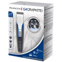 Набір для стрижки Remington G4 Graphite series, для бороди, вусів, голови, носа і тіла, мережа+акум., насадок-7, сталь, чорно-білий