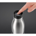 Термопляшка Tefal Bludrop soft touch, 500мл, нержавіюча сталь, графітовий
