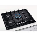 Варильна поверхня Electrolux газова на склі, 75см, чавун, чорний