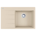 Мийка кухонна Franke Centro, фраграніт, прямокутник, з крилом, 780х500х200мм, чаша - 1, накладна, CNG 611-78 TL , бежевий