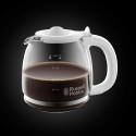 Кавоварка Russell Hobbs крапельна Inspire 1,25л, мелена, 10 чашок, таймер вимкнення, білий