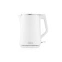 Електрочайник ARDESTO 1.5л, Strix, подвійні стінки, білий глянець