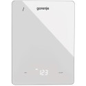 Ваги Gorenje кухонні, 10кг, AAAx3 в комплекті, дисплей, скло, білий