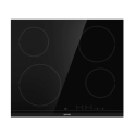 Варильна поверхня Gorenje електрична, 60см, сенсорне упр., чорний