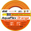Шланг садовий 2Е AquaFlex Orange 3/4" 30м 4 шари 20бар -10…+60°C зрошувач 2 конектори адаптер