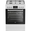 Плита Beko комбінована, 72л, 60x60см, конвекція, дисплей, телескопічні направляючі, білий