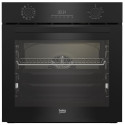 Духова шафа Beko електрична, 72л, A, дисплей, конвекція, телескопічні направляючі, чорний