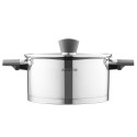 Каструля зі скляною кришкою ARDESTO Gemini Trento, 3л, нержавіюча сталь, бакеліт