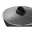 Сковорода глибока з кришкою ARDESTO Gemini Gourmet Viareggio, 26см, алюміній, чорний