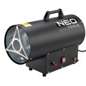 Теплова гармата газова Neo Tools, 30кВт, 220м2, 650м3/год, чорний, 6.6кг