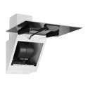 Витяжка ARDESTO похила, 60см, 900м3ч, скло, 2х1Вт LED, кнопкове, білий