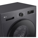 Пральна машина LG фронтальна, 7кг, 1200, A, 44см, дисплей, пара, інвертор, чорний