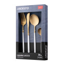 Набір столових приборів ARDESTO Gemini Lecco, 4 прибори, нержавіюча сталь, золотисто-білий