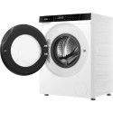 Прально-сушильна машина Haier фронтальна, 5(2.5)кг, 1200, A, 42.3см, дисплей, інвертор, люк чорний, Wi-Fi, висота 70см, білий