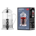 Френч-прес ARDESTO Gemini Fasano, 350мл, боросилікатне скло, нержавіюча сталь, прозорий