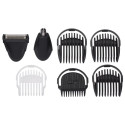 Набір для стрижки Babyliss, для бороди, вусів, голови і носа, акум., вібраційний мотор, насадок-6, сталь, чорний