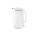 Електрочайник ARDESTO 1.5л, Strix, подвійні стінки, білий глянець