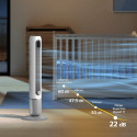 Вентилятор Philips колонний Series 7001, 31Вт, пульп ДУ, режим " Бриз", сенсорний дисплей, таймер, білий