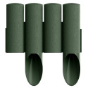 Газонна огорожа Cellfast 4 STANDARD, 10 секцій по 235мм, 2.3м, зелений
