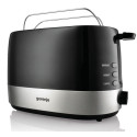 Тостер Gorenje, 850Вт, пластик/ металл , функц. розморож, автовідключення, чорний