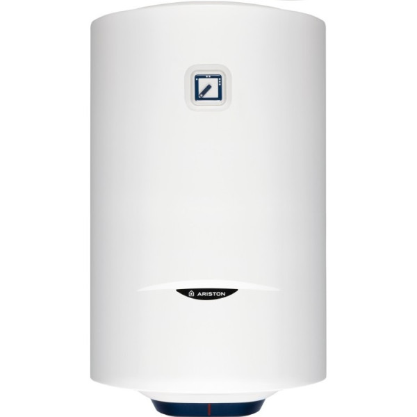 Водонагрівач електр. Ariston круглий BLU1 R PL DRY, 80л, 1,5кВт, сухий тен, мех. кер-ння, C, Італія, білий