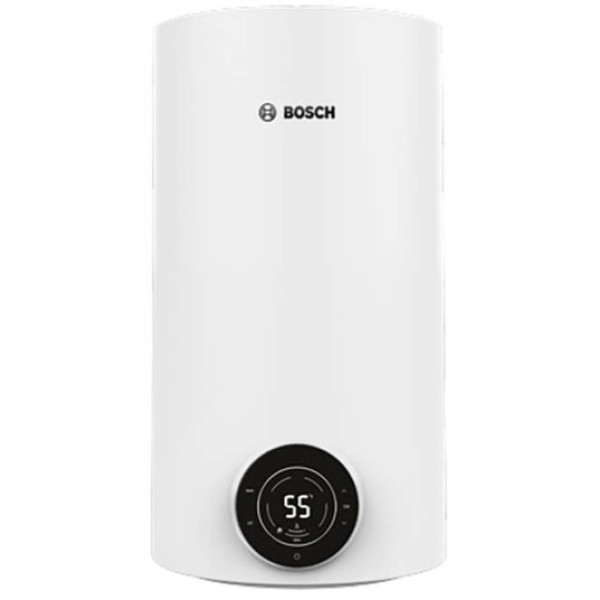 Водонагрівач електр. BOSCH круглий Tronic 4000T, 50л, 1,5кВт, сухий тен, вертикальний монтаж, електр. кер-ння, B, білий