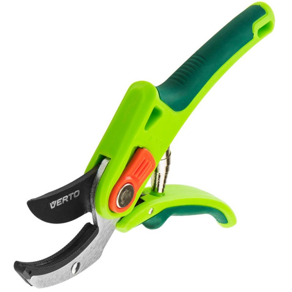 Секатор контактний Verto, алюмінієвий корпус, тримач алюміній, антиковзний, d 12мм, 210мм, 220гр