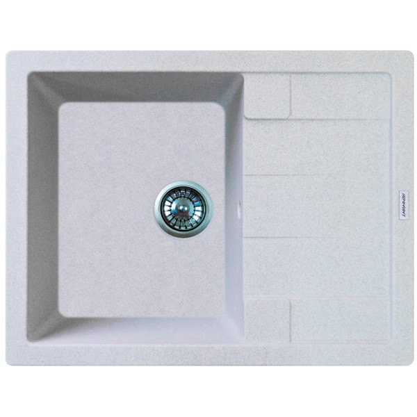 Мийка кухонна Adamant Anila, штучний камінь, прямокут., з крилом, 645х495х200мм, чаша - 1, врізна, Old stone