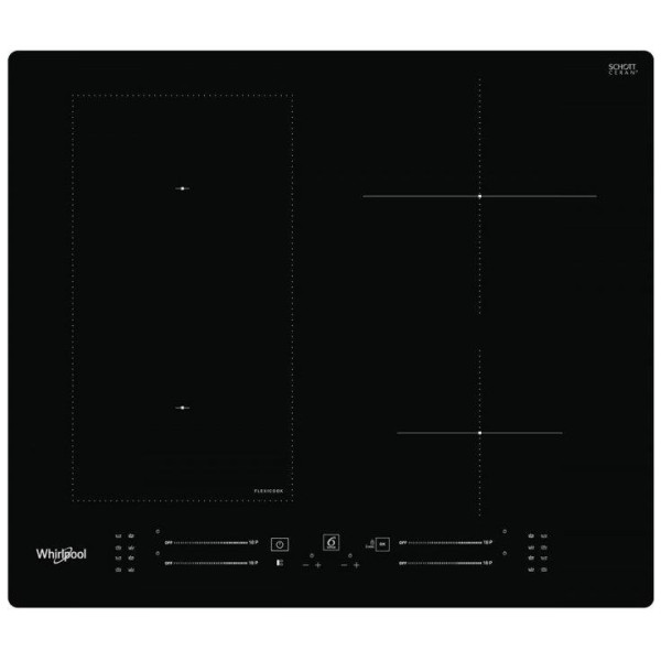Варильна поверхня Whirlpool індукційна, 60см, розширена зона, чорний