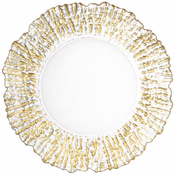 Тарілка ARDESTO Salvia 27см, скло, прозорий