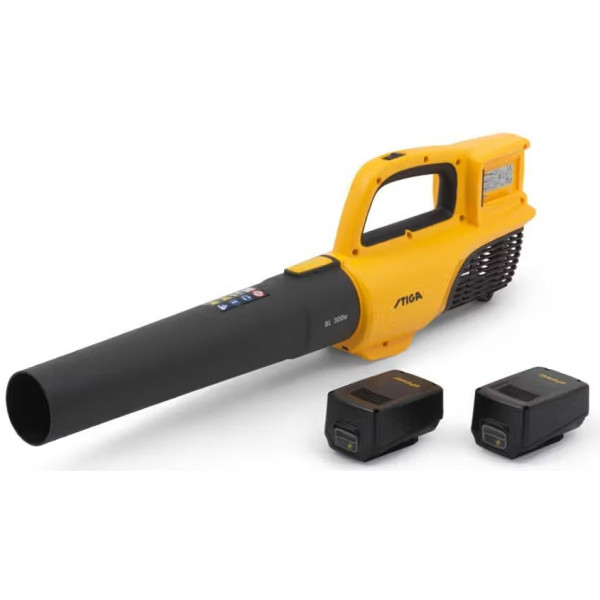 Повітродув садовий акумуляторний STIGA BL300eKit 40В(20В+20В) акб 2х4А·год 750м?/год 21500об/хв ЗП вбудований 1.95кг