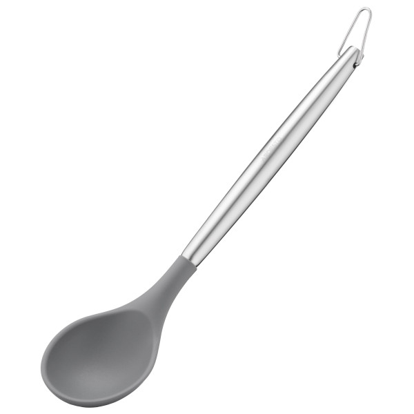 Ложка ARDESTO Gemini, 34.5см, силікон, нержавіюча сталь, сірий