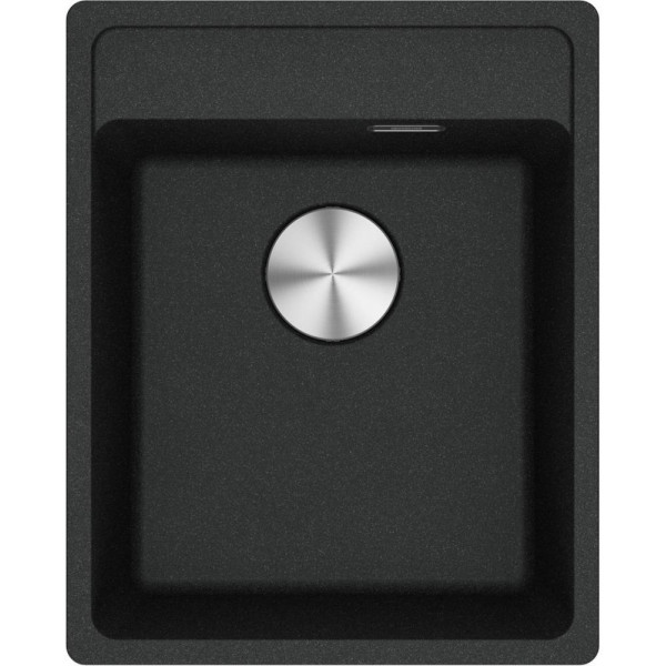 Мийка кухонна Franke Maris, фраграніт, прямокутник, без крила, 410х510х200мм, чаша - 1, врізна, MRG 610-37 TL, онікс