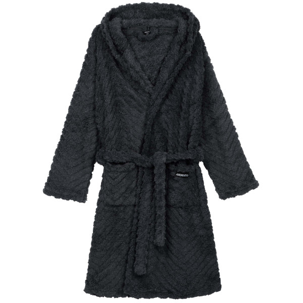 Халат жіночий ARDESTO Zigzag, розмір S/M, 100% поліестер, сірий