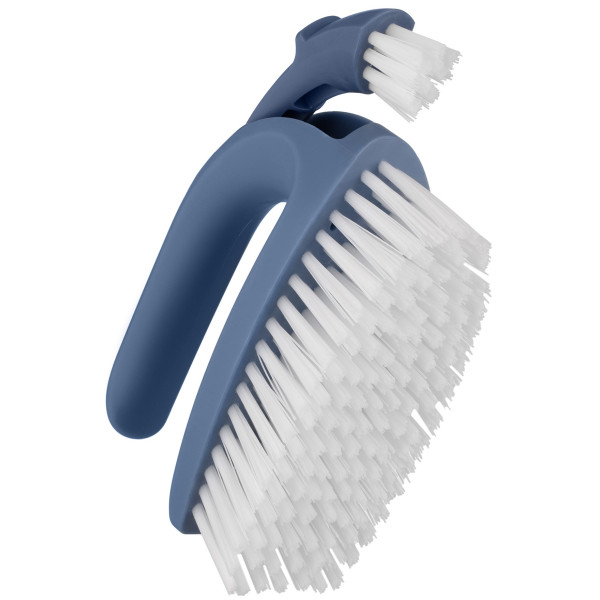 Щітка для миття 2 в 1 ARDESTO Solid 13х7см, пластик, блакитний