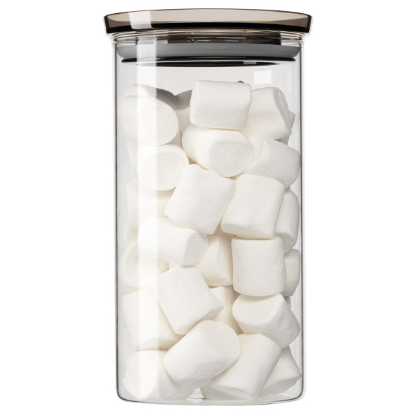 Банка для зберігання ARDESTO Fresh, 1150мл, скло, пластик, прозорий