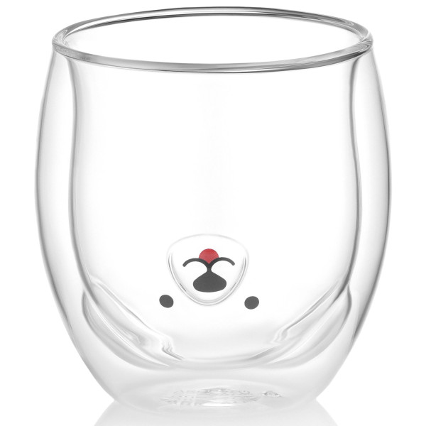 Набір чашок з подвійними стінками ARDESTO Animals, 300мл, 2шт, боросилікатне скло, прозорий