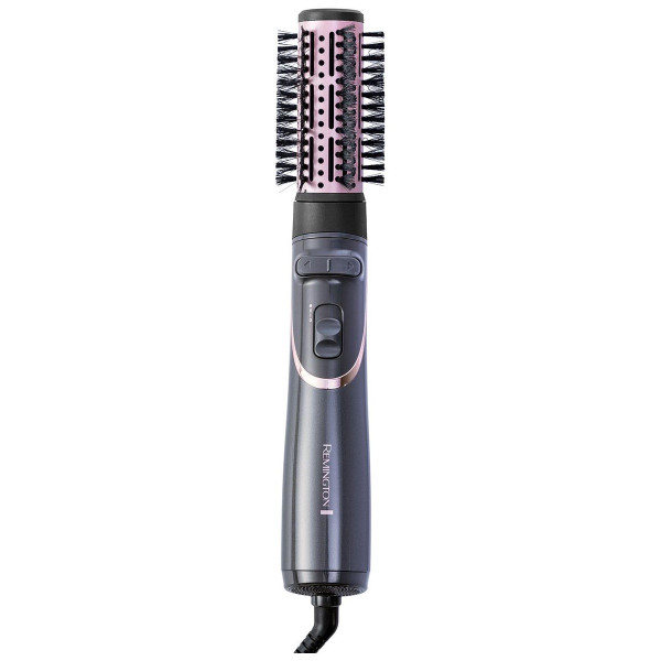 Фен-щітка Remington Curl & Straight Confidence, 800Вт, 2 режими, іоніз-я, оберт., хол. обдув,кейс, кераміка, сірий