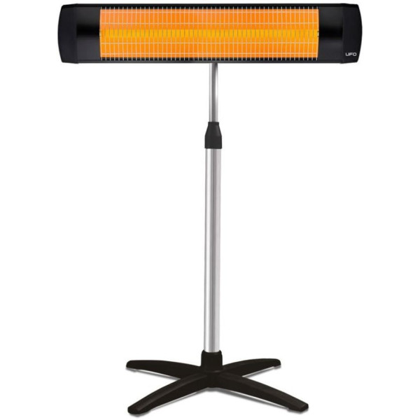 Інфрачервоний обігрівач UFO Basic 2900 + телескопічна ніжка 2.9 кВт, до 35 м2, настінний монтаж або підлоговий, фламентин, IP44, мех. керування