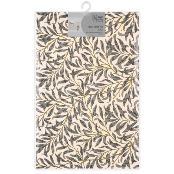 Набір серветок сервірувальних ARDESTO Leaves, 30х45см, 2 шт, 90% поліестер, 10% бавовна