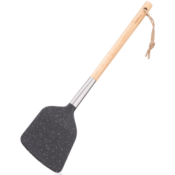 Лопатка ARDESTO Midori, 34.8см, нейлон, дерево, нержавіюча сталь, чорний