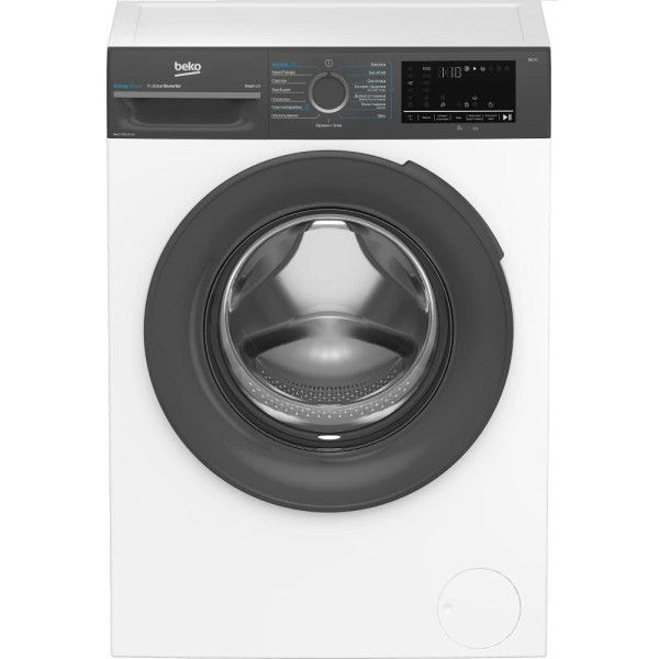 Пральна машина Beko фронтальна, 8кг, 1200, A, 50см, дисплей, пар, інвертор, white