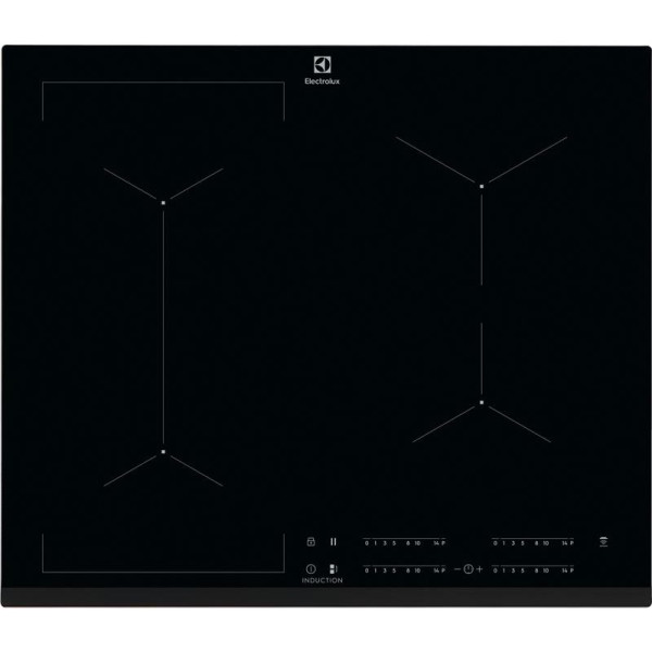 Варильна поверхня Electrolux індукційна, 60см, розширена зона, Hob2Hood, чорний